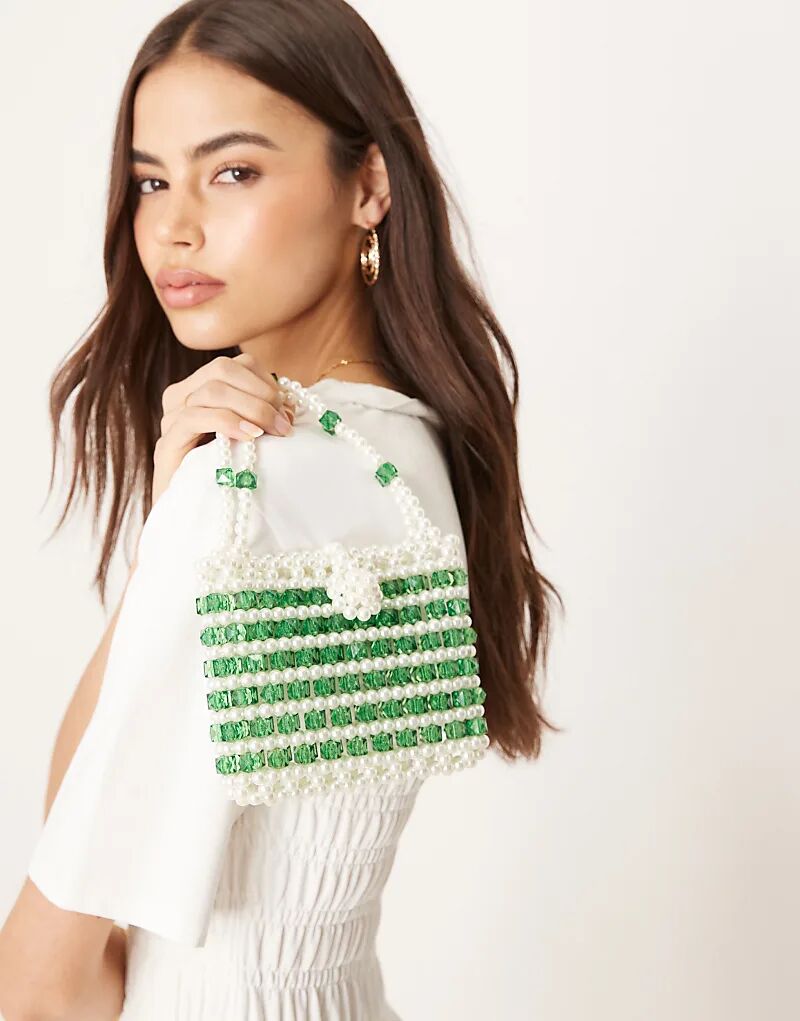 Сумка-переноска «Сестра Джейн» с бисерной отделкой зеленого цвета
Сумка-переноска «Сестра Джейн» с бисерной отделкой зеленого цвета