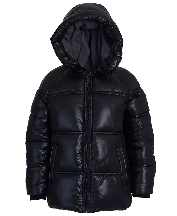 Плотная блестящая стеганая куртка для малышей и мальчиков Michael Kors, черный
Плотная блестящая стеганая куртка для малышей и мальчиков Michael Kors, черный