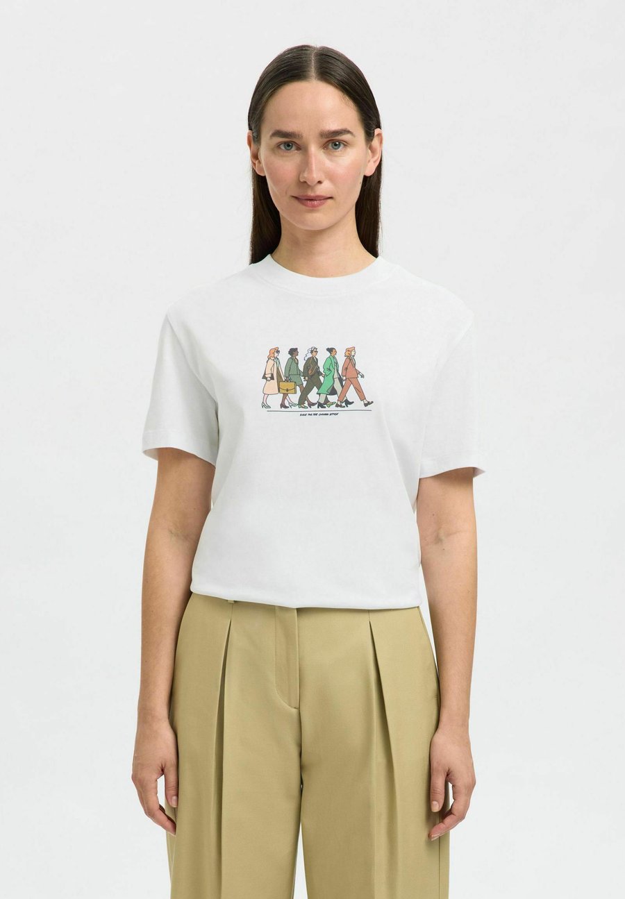 Футболка Selected Femme COL LICENSE, Bright White/White
Футболка Selected Femme COL LICENSE, Bright White/White