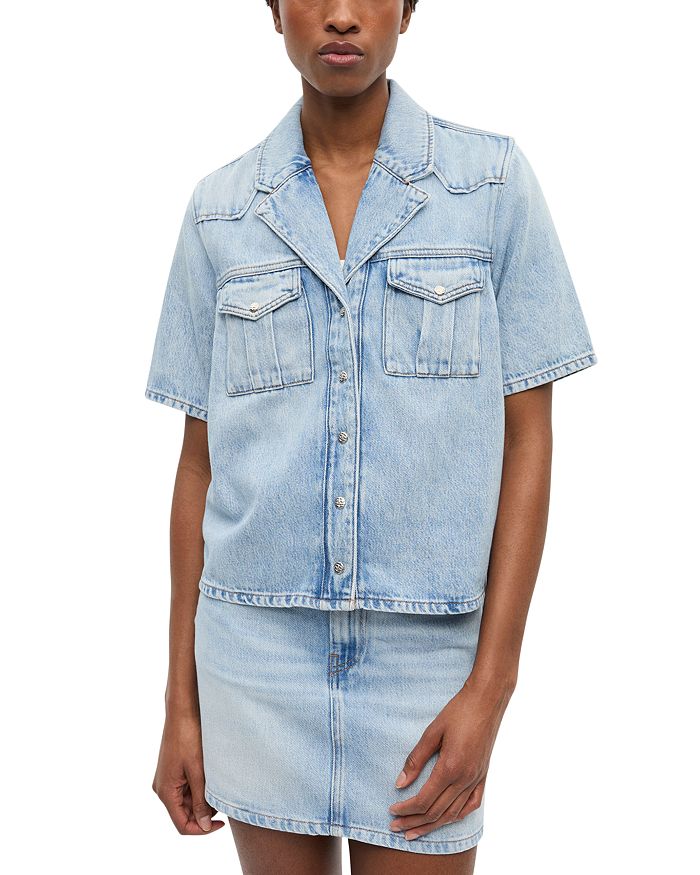 Джинсовая рубашка GANNI, синий
Джинсовая рубашка GANNI, синий