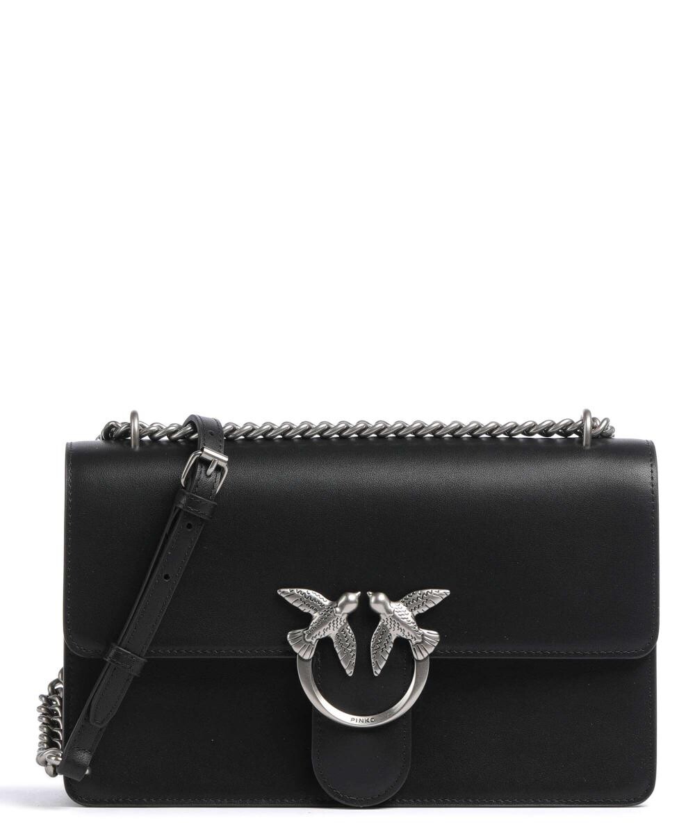 Классическая сумка через плечо Love one из мелкозернистой яловой кожи. Pinko, черный
Классическая сумка через плечо Love one из мелкозернистой яловой кожи. Pinko, черный