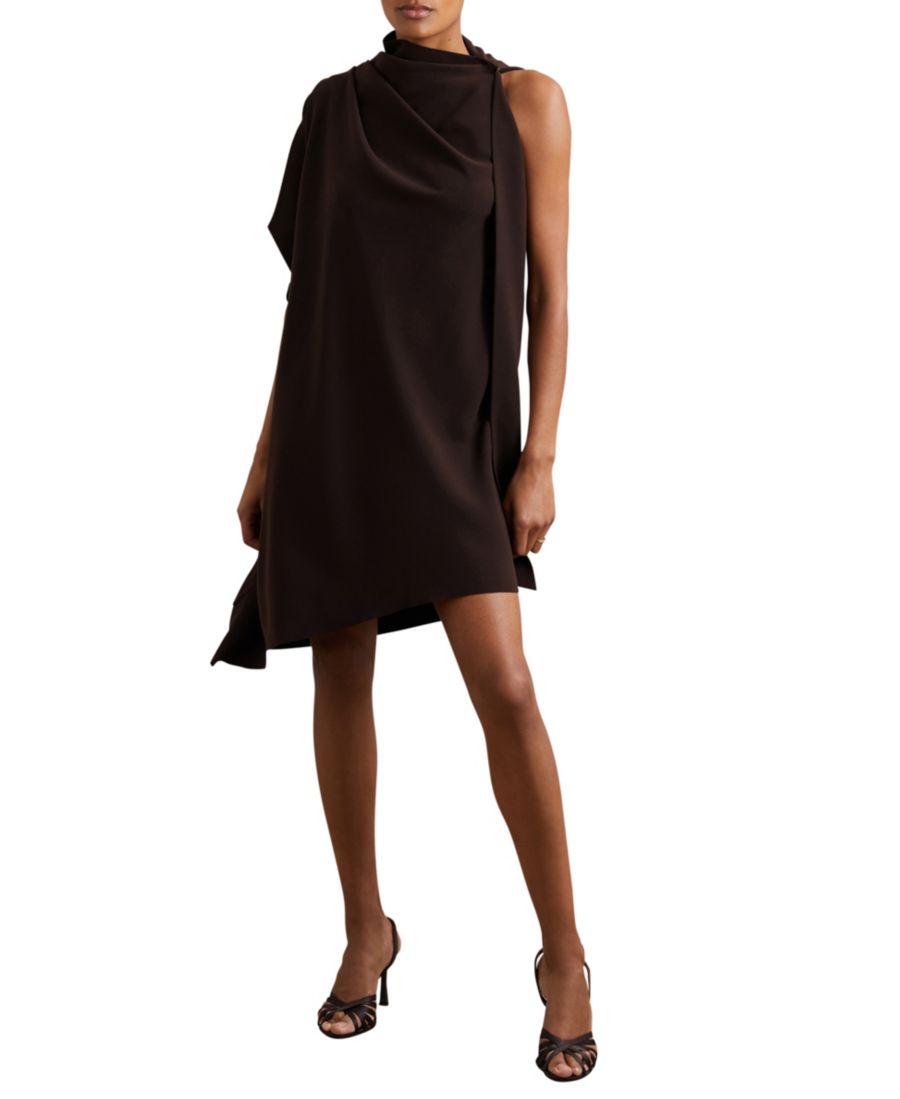 Женское мини-платье на одно плечо с драпировкой REISS, Chocolate, Brown
Женское мини-платье на одно плечо с драпировкой REISS, Chocolate, Brown