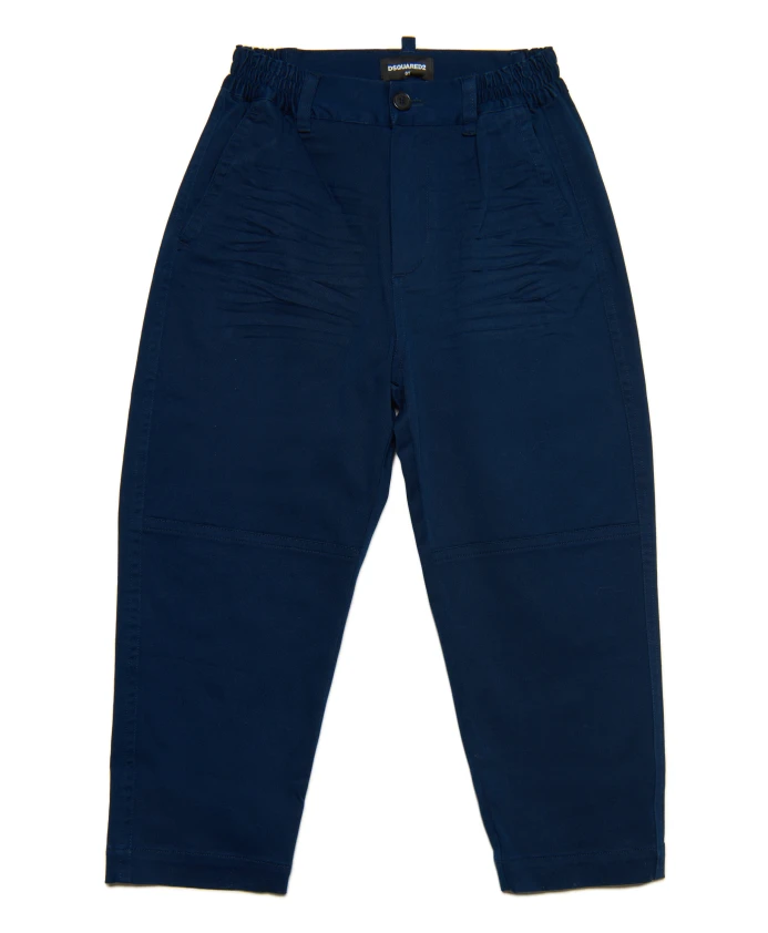 Брюки из хлопка стрейч Dsquared2, синий
Брюки из хлопка стрейч Dsquared2, синий