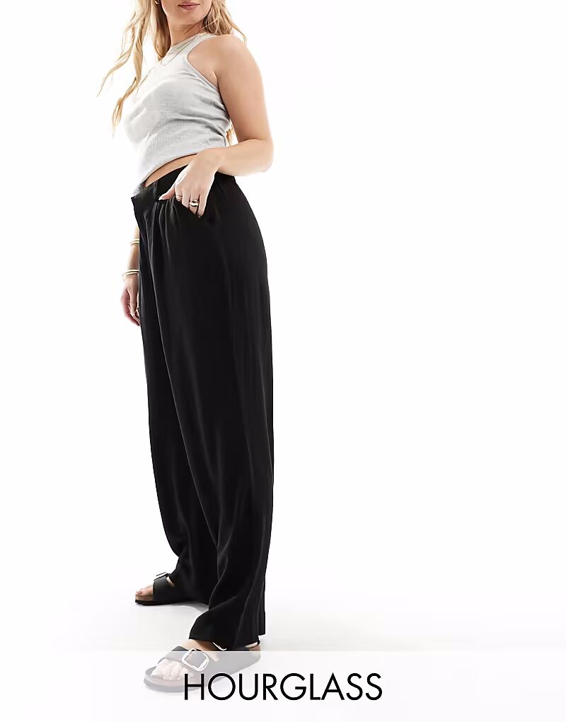 Свободные брюки прямого кроя Hose с льном черного цвета Asos Design
Свободные брюки прямого кроя Hose с льном черного цвета Asos Design