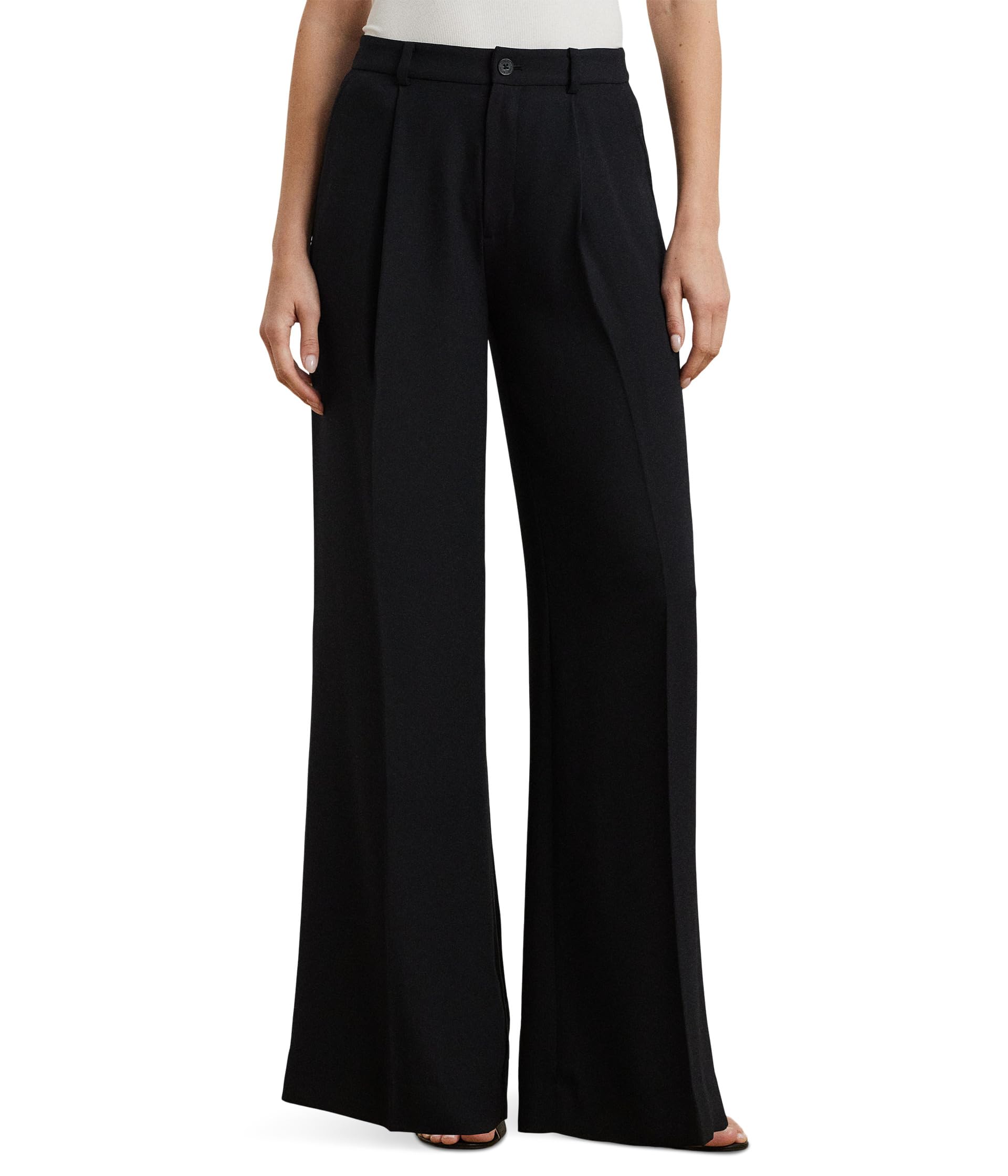 Брюки Lauren Ralph Lauren Double-Faced Georgette Wide-Leg Pants, черный
Брюки Lauren Ralph Lauren Double-Faced Georgette Wide-Leg Pants, черный