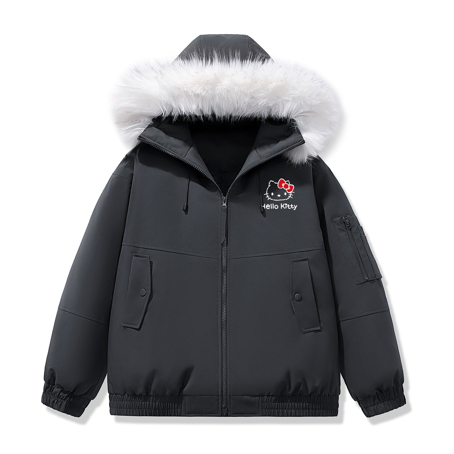 Hello Kitty Hello Kitty SS25 пуховик Unisex Sanrio, темно-серый
Hello Kitty Hello Kitty SS25 пуховик Unisex Sanrio, темно-серый