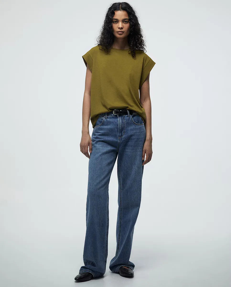 Базовая однотонная футболка Sfera, зеленый
Базовая однотонная футболка Sfera, зеленый