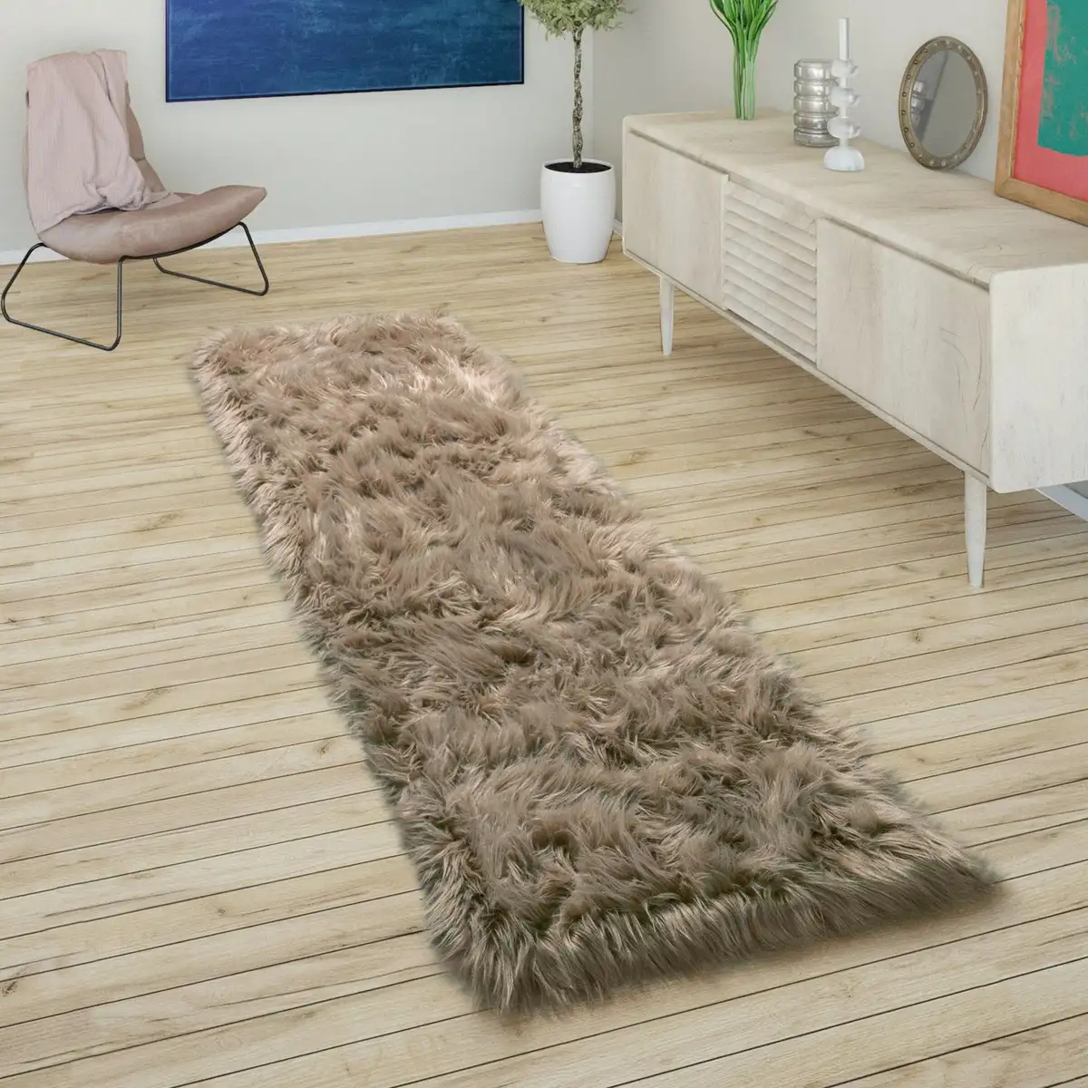 Лохматая дорожка Paco Home "Playa 960", прямоугольная, дорожка, искусственный мех, имитация флокати, мягкая и пушистая, однотонные цвета 50х150 см, бежевый
Лохматая дорожка Paco Home "Playa 960", прямоугольная, дорожка, искусственный мех, имитация флокати, мягкая и пушистая, однотонные цвета 50х150 см, бежевый