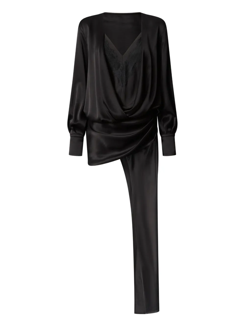 Асимметричное драпированное мини-платье PINKO, черный
Асимметричное драпированное мини-платье PINKO, черный