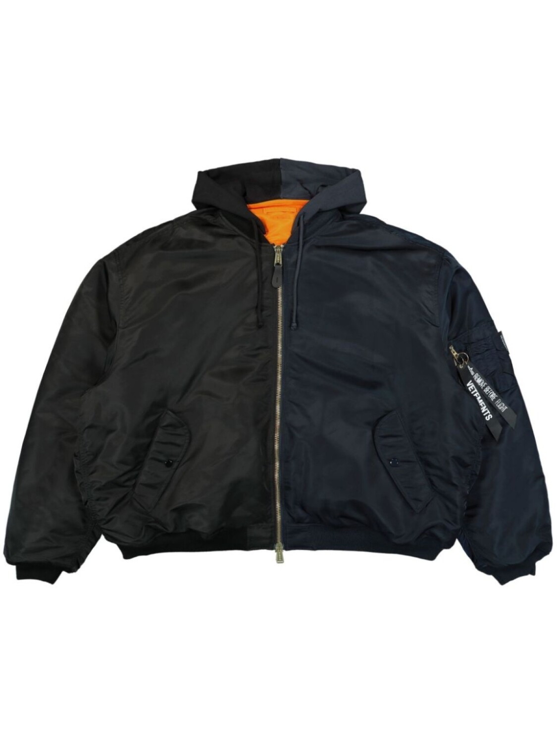 VETEMENTS худи на молнии, черный 
VETEMENTS худи на молнии, черный