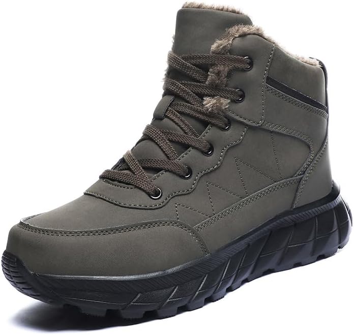 Мужские зимние ботинки, снежные ботинки с меховой подкладкой, утепленные и теплые, водонепроницаемые с толстой подошвой, для холодной погоды, походов и повседневной носки Qacksv, зеленый
Мужские зимние ботинки, снежные ботинки с меховой подкладкой, утепленные и теплые, водонепроницаемые с толстой подошвой, для холодной погоды, походов и повседневной носки Qacksv, зеленый