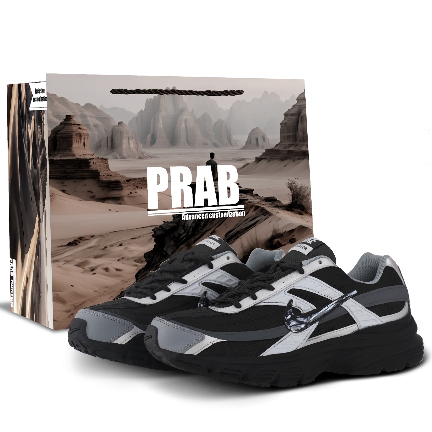 Nike Initiator Low top Casual Trail Running City Commuting Running Shoes Unisex Black Silver Gray
Nike Initiator Low top Casual Trail Running City Commuting Running Shoes Unisex Black Silver Gray