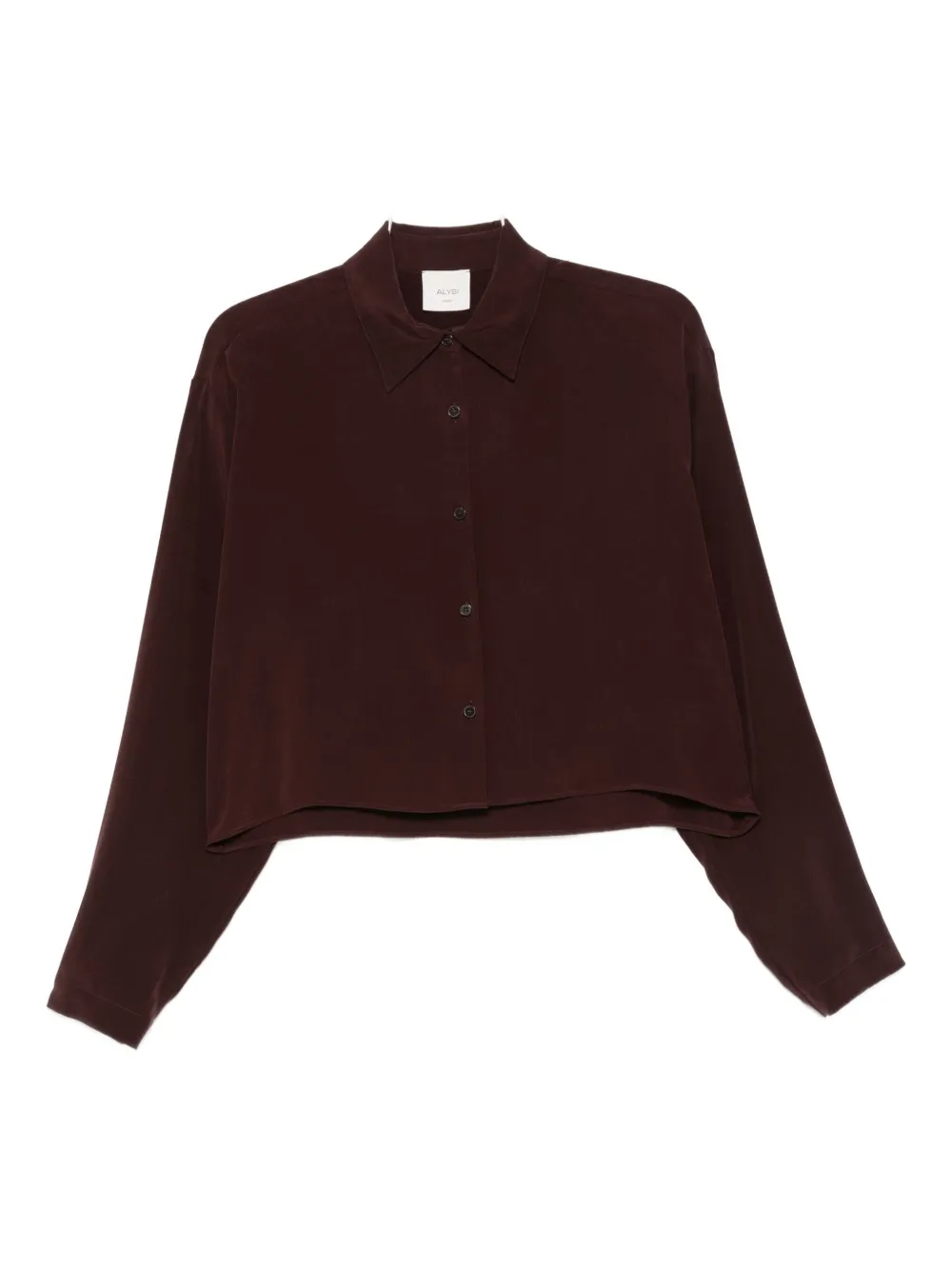 Укороченная рубашка с пуговицами спереди Alysi, красный
Укороченная рубашка с пуговицами спереди Alysi, красный
