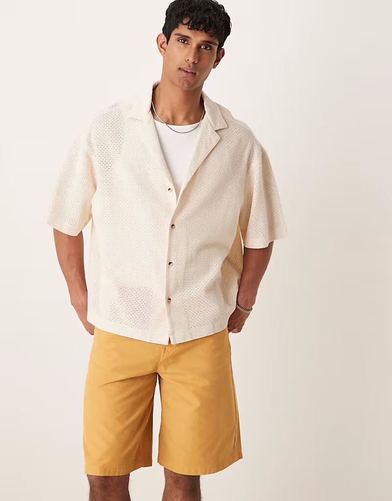 ASOS DESIGN свободная фактурная рубашка свободного кроя в каменном цвете
ASOS DESIGN свободная фактурная рубашка свободного кроя в каменном цвете