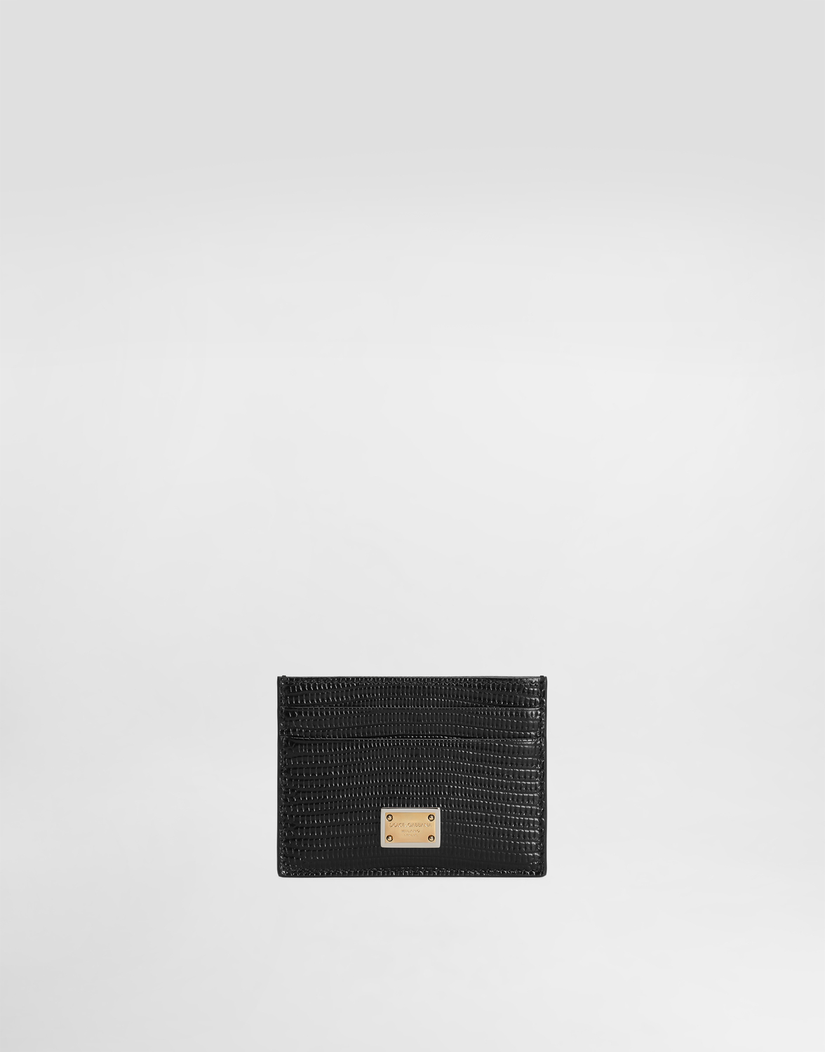 Кожаный держатель для карт с принтом под игуану DOLCE & GABBANA, черный
Кожаный держатель для карт с принтом под игуану DOLCE & GABBANA, черный