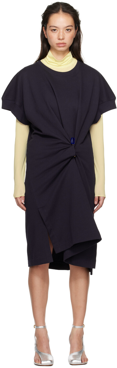 Мини-платье из французского трикотажа с драпировкой Dries Van Noten
Мини-платье из французского трикотажа с драпировкой Dries Van Noten