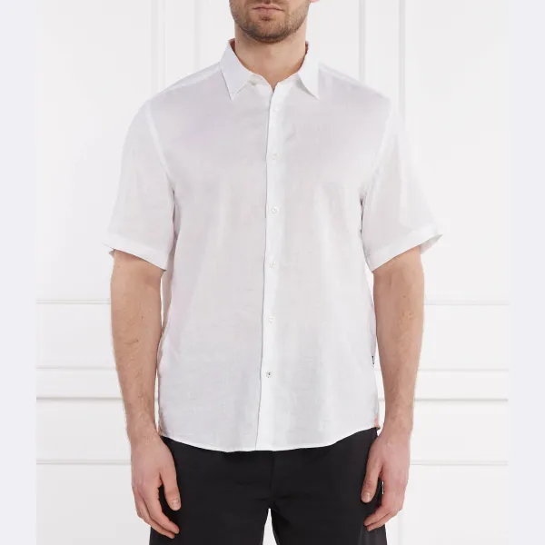 Льняная рубашка стандартного кроя S-liam-ken Boss, белый
Льняная рубашка стандартного кроя S-liam-ken Boss, белый