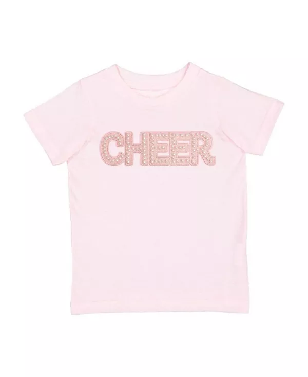 Футболка с коротким рукавом и жемчужной нашивкой для девочек, предназначенная для чирлидинга - для маленьких и больших детей. Sweet Wink, розовый
Футболка с коротким рукавом и жемчужной нашивкой для девочек, предназначенная для чирлидинга - для маленьких и больших детей. Sweet Wink, розовый