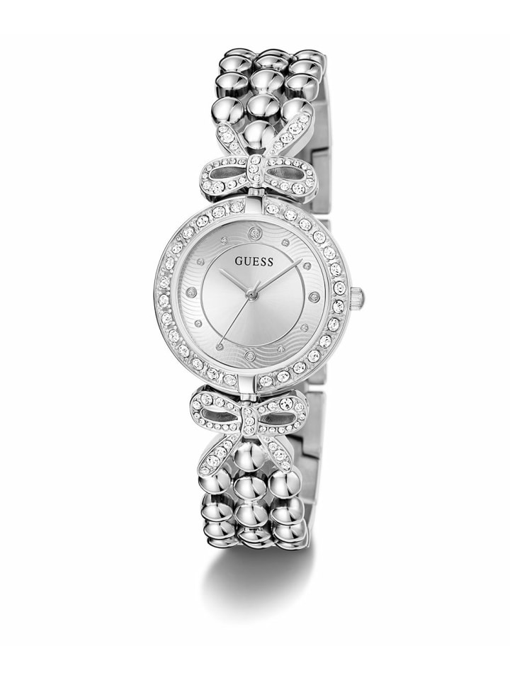 Guess Аналоговые женские часы серебристого цвета
Guess Аналоговые женские часы серебристого цвета