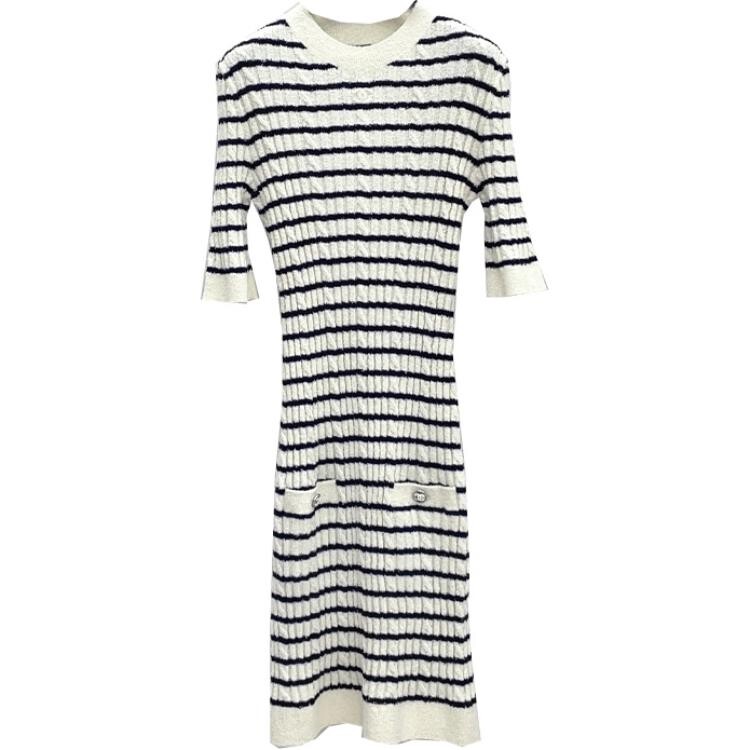 Платье женское Chanel с короткими рукавами, черный / белый
Платье женское Chanel с короткими рукавами, черный / белый