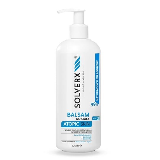 Лосьон для тела для атопической кожи, 400 мл Solverx
Лосьон для тела для атопической кожи, 400 мл Solverx