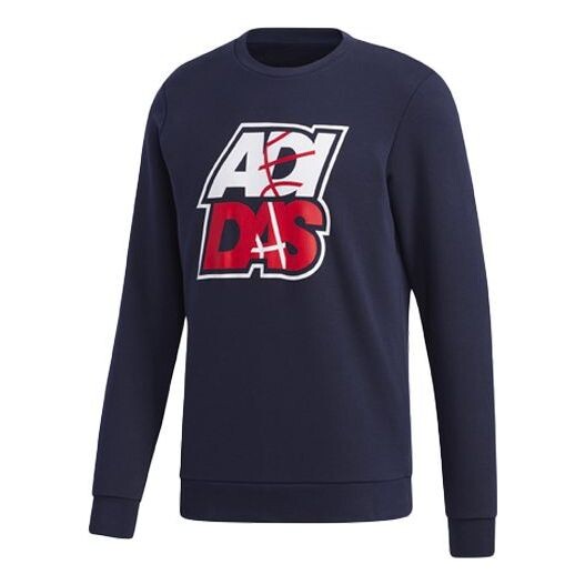 Толстовка neo m fav sw printing athleisure casual sports round neck pullover blue Adidas, синий 
Толстовка neo m fav sw printing athleisure casual sports round neck pullover blue Adidas, синий