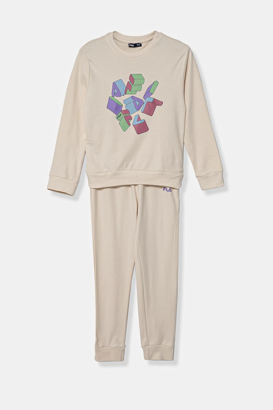 Детская хлопковая пижама Fila, бежевый
Детская хлопковая пижама Fila, бежевый