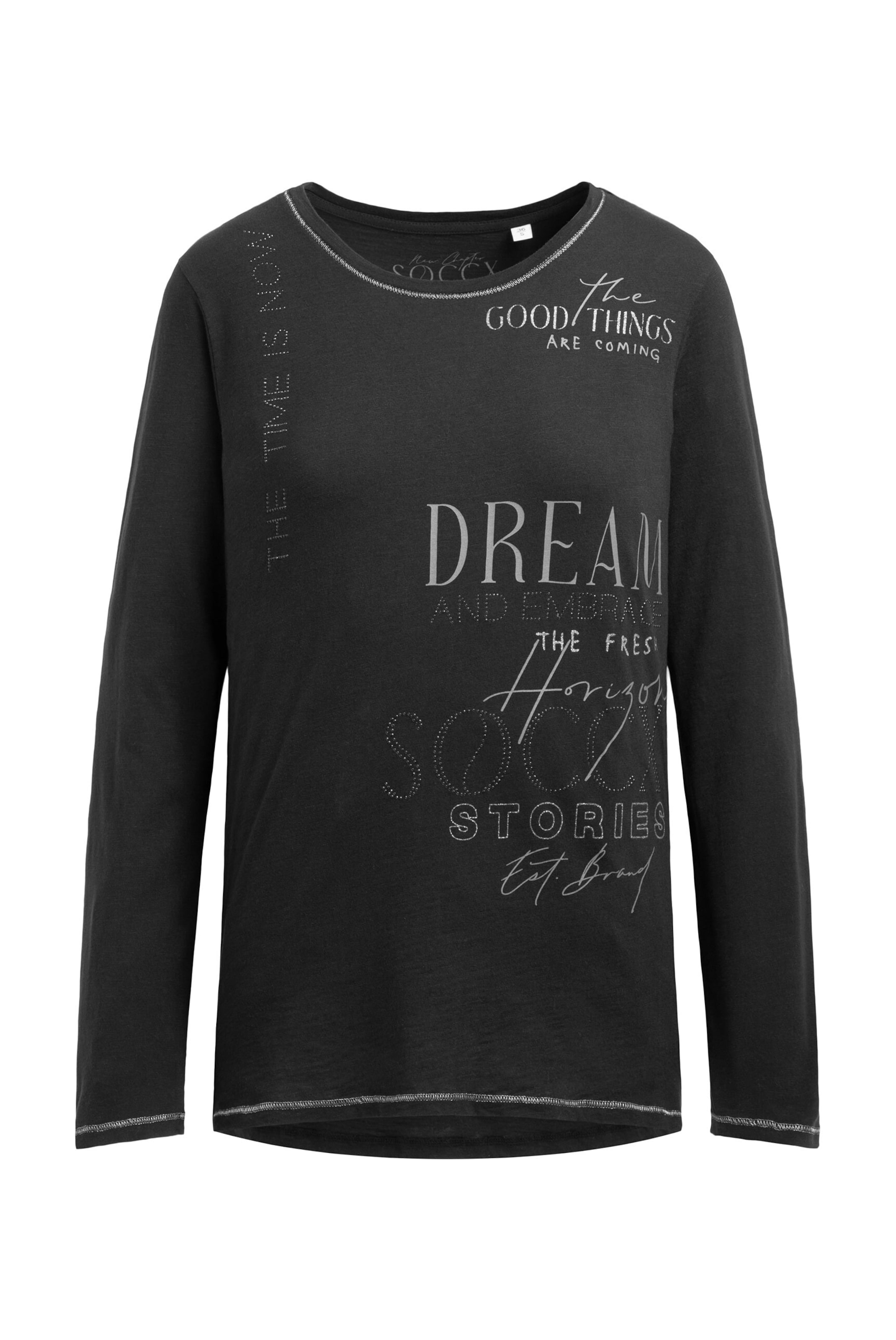 Soccx Лонгслив в черном цвете
Soccx Лонгслив в черном цвете