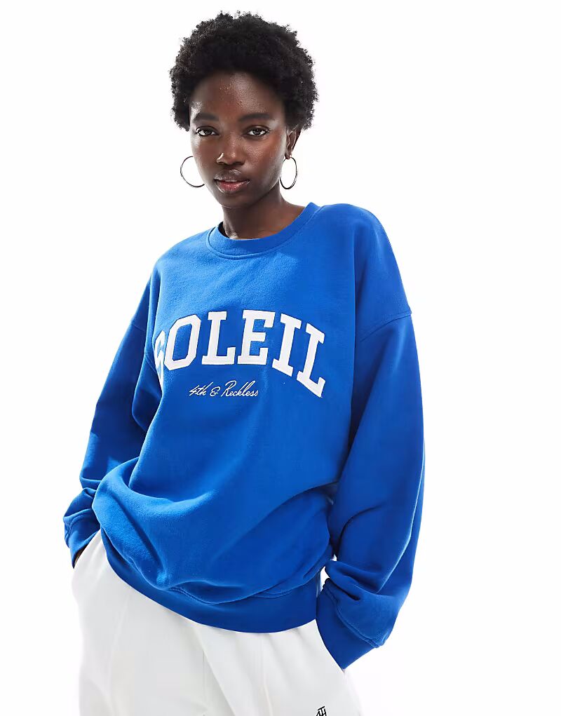 Толстовка с вышитым логотипом 4th & Reckless Soleil в кобальтово-синем цвете
Толстовка с вышитым логотипом 4th & Reckless Soleil в кобальтово-синем цвете