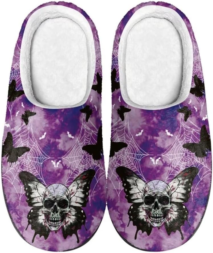 Мягкие хлопковые тапочки Jeiento для женщин и мужчин, удобные, с эффектом памяти, с закрытой пяткой, домашние тапочки для спальни, теплые домашние тапочки, Skull Butterfly Spider Web
Мягкие хлопковые тапочки Jeiento для женщин и мужчин, удобные, с эффектом памяти, с закрытой пяткой, домашние тапочки для спальни, теплые домашние тапочки, Skull Butterfly Spider Web
