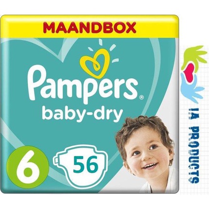 Подгузники Baby-Dry - Размер 6 - 56 шт Pampers
Подгузники Baby-Dry - Размер 6 - 56 шт Pampers