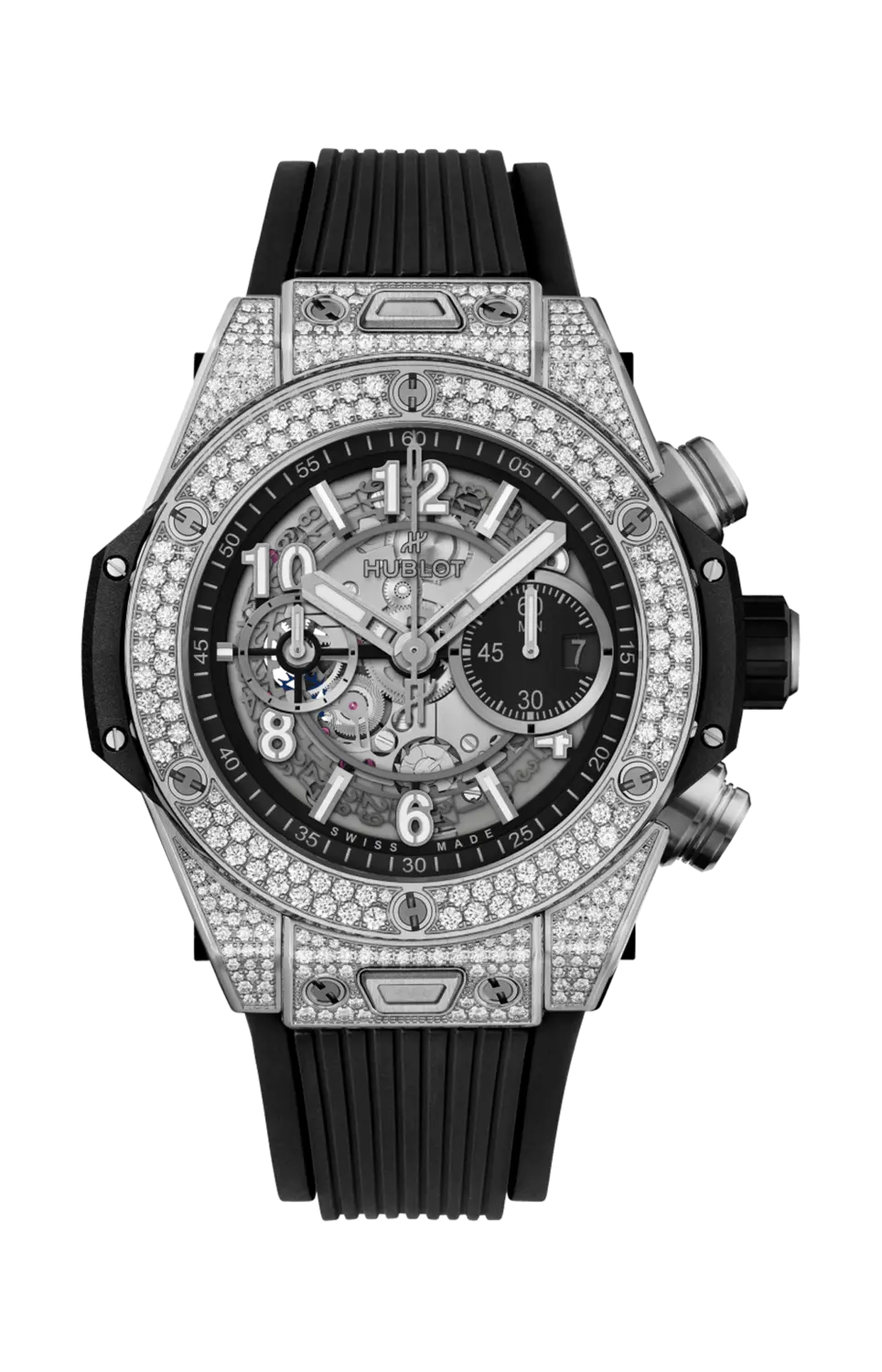 Часы Hublot Unico titanium pave 44 мм
Часы Hublot Unico titanium pave 44 мм