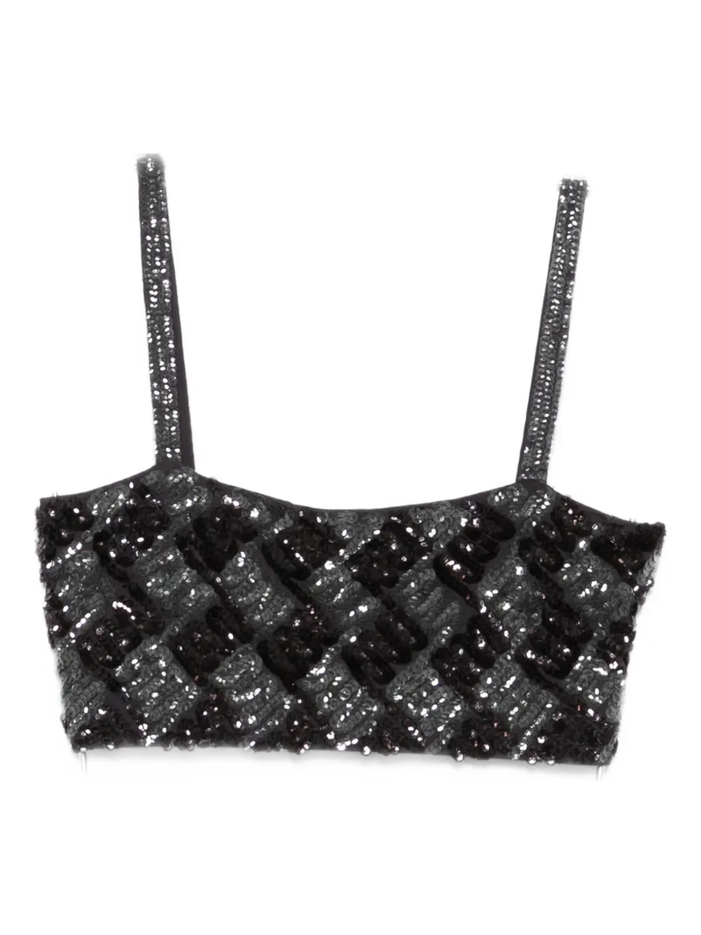 Топ с геометрическими пайетками P.A.R.O.S.H., серый
Топ с геометрическими пайетками P.A.R.O.S.H., серый