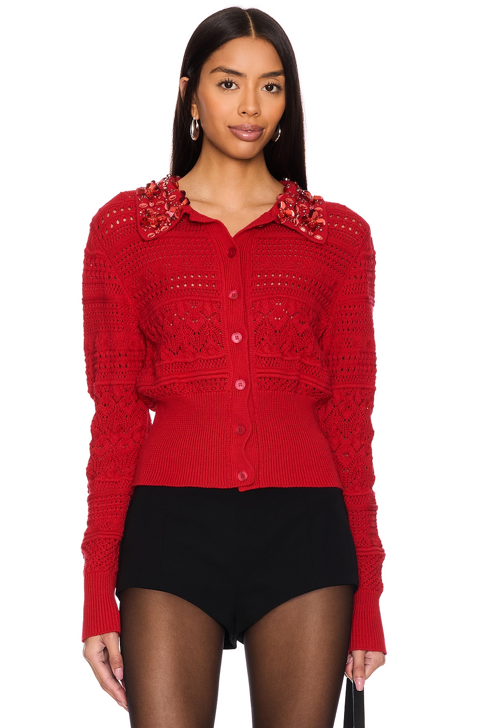 Ажурная кофта Des Phemmes, lipstick rouge
Ажурная кофта Des Phemmes, lipstick rouge