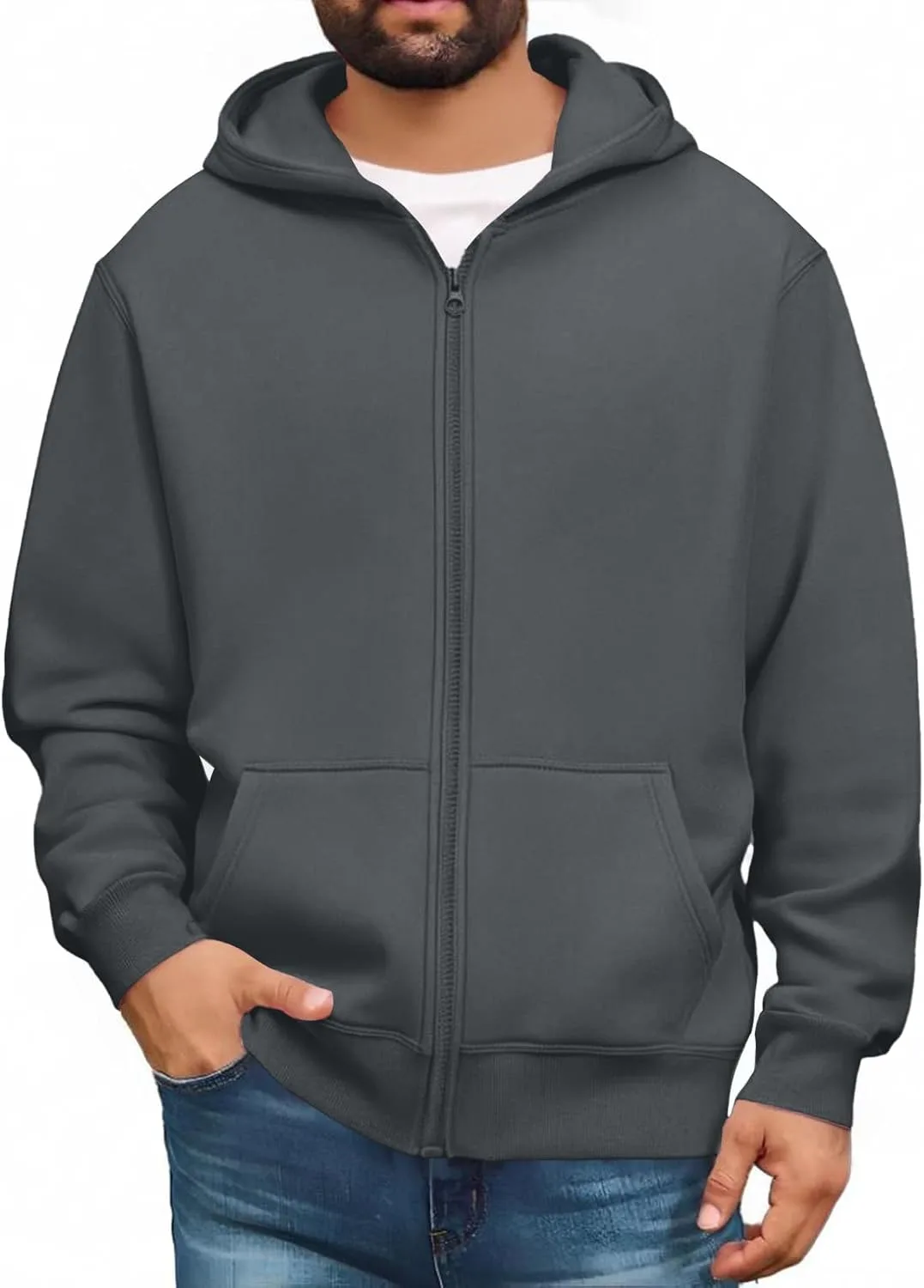 GOFULY Zip Up Hoodies для мужчин, легкий флисовый свитшот с капюшоном и карманами
GOFULY Zip Up Hoodies для мужчин, легкий флисовый свитшот с капюшоном и карманами
