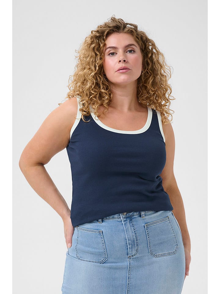 Топ KAFFE curve, темно-синий
Топ KAFFE curve, темно-синий