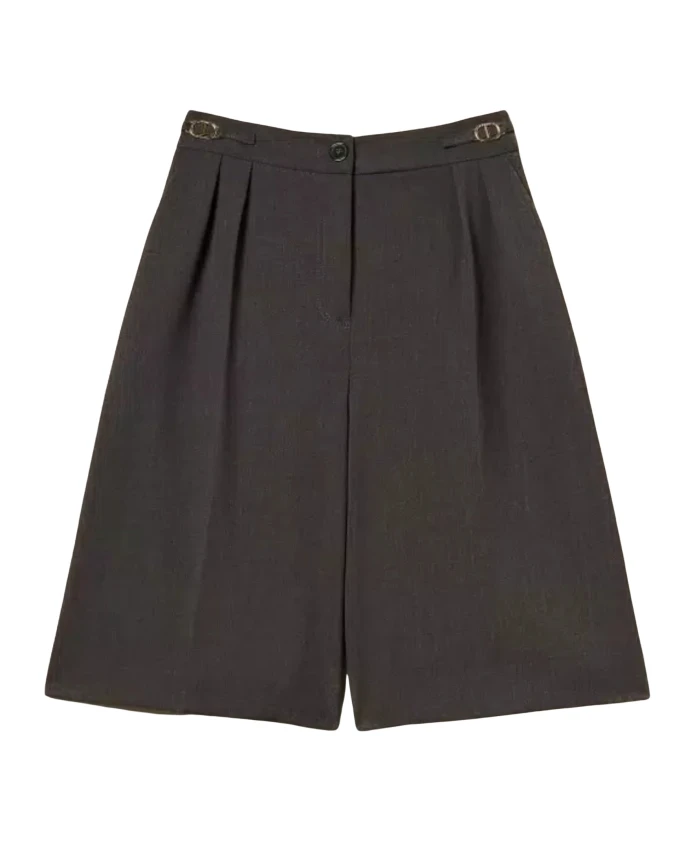 Бермудские шорты с овальными Т-образными пряжками Twinset, серый
Бермудские шорты с овальными Т-образными пряжками Twinset, серый