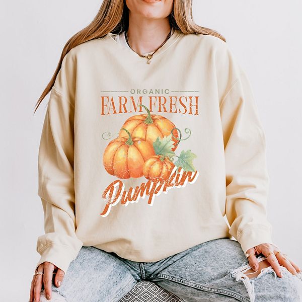 Фермерская тыква акварель - женский легкий свитшот garment dyed Simply Sage Market, Ivory
Фермерская тыква акварель - женский легкий свитшот garment dyed Simply Sage Market, Ivory