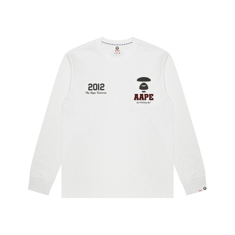 Moonface Basic футболка с длинным рукавом Aape, белый
Moonface Basic футболка с длинным рукавом Aape, белый