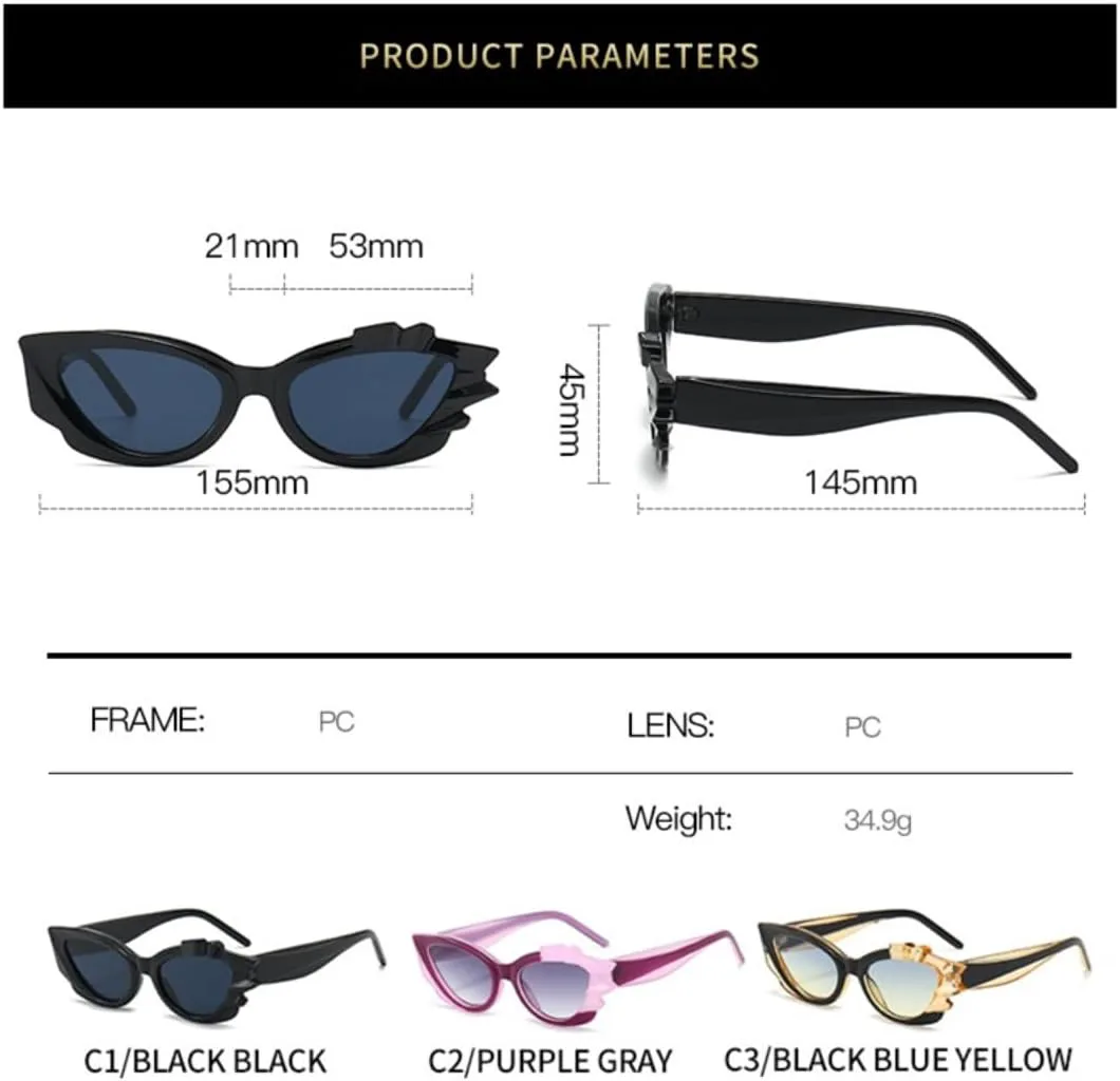 Модные солнцезащитные очки «Кошачий глаз» ярких цветов для женщин, в стиле ретро-панк, для мужчин, трендовые, с защитой от УФ-излучения UV400 UATXTAU, Orange
Модные солнцезащитные очки «Кошачий глаз» ярких цветов для женщин, в стиле ретро-панк, для мужчин, трендовые, с защитой от УФ-излучения UV400 UATXTAU, Orange