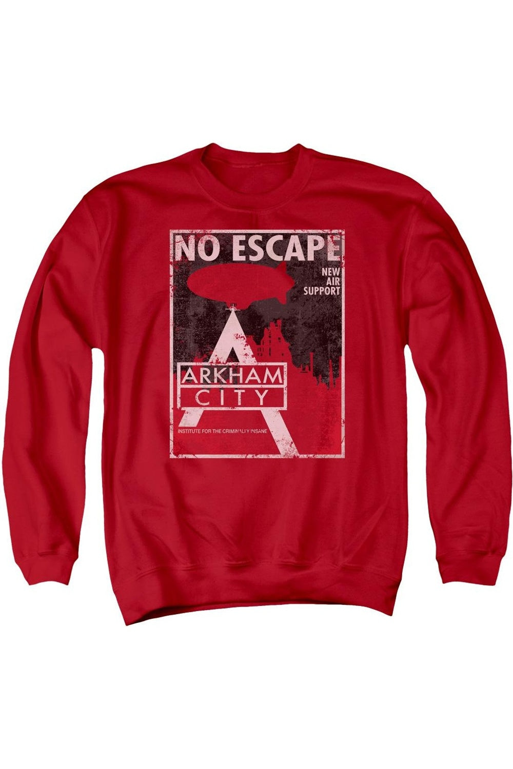 Толстовка Batman Arkham City No Escape для взрослых с круглым вырезом Gildan, красный
Толстовка Batman Arkham City No Escape для взрослых с круглым вырезом Gildan, красный