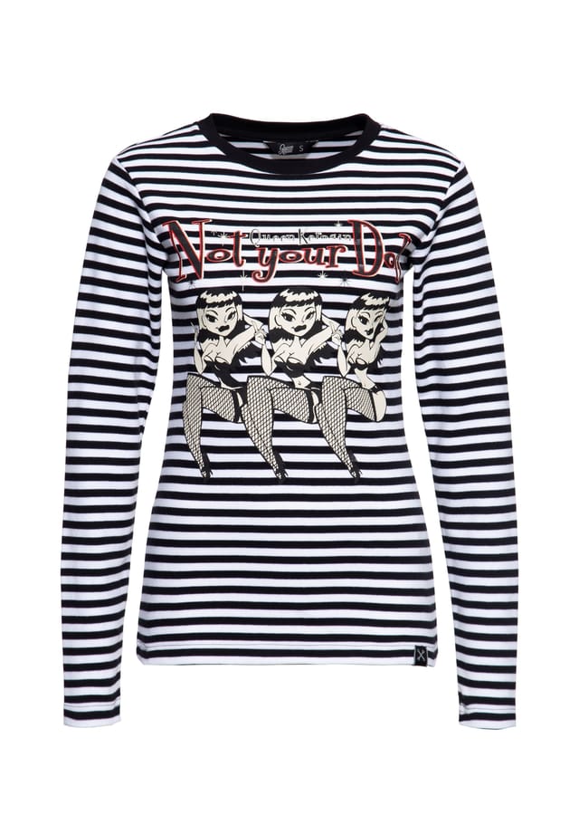 Рубашка с длинными рукавами в ярком винтажном стиле пин-ап 50-х годов не твоя кукла Queen Kerosin, черный
Рубашка с длинными рукавами в ярком винтажном стиле пин-ап 50-х годов не твоя кукла Queen Kerosin, черный