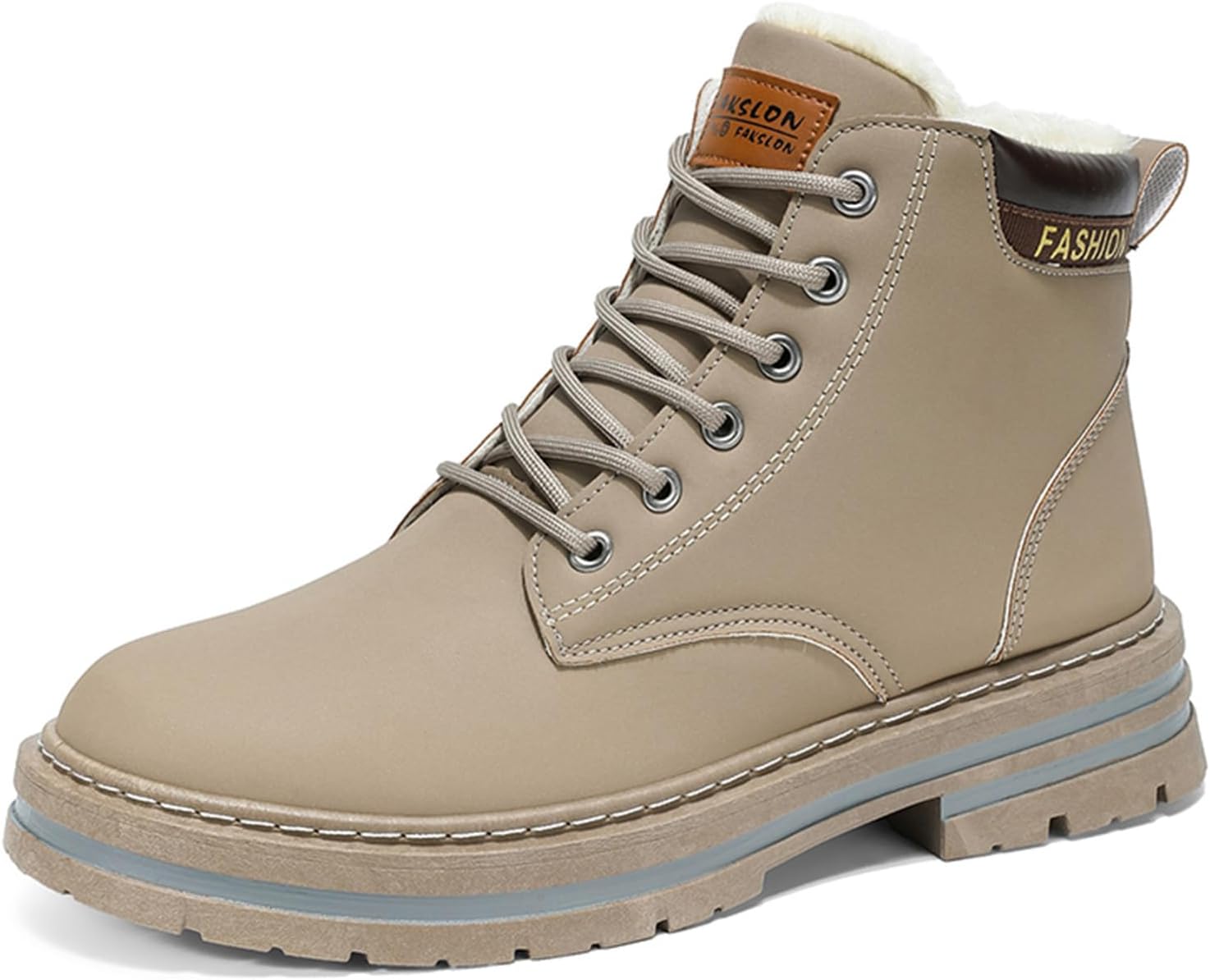 Мужские зимние ботинки - водонепроницаемые походные ботинки с теплой плюшевой подкладкой, противоскользящей подошвой и утепленными ботинками для холодной погоды на улице Generic, бежевый
Мужские зимние ботинки - водонепроницаемые походные ботинки с теплой плюшевой подкладкой, противоскользящей подошвой и утепленными ботинками для холодной погоды на улице Generic, бежевый
