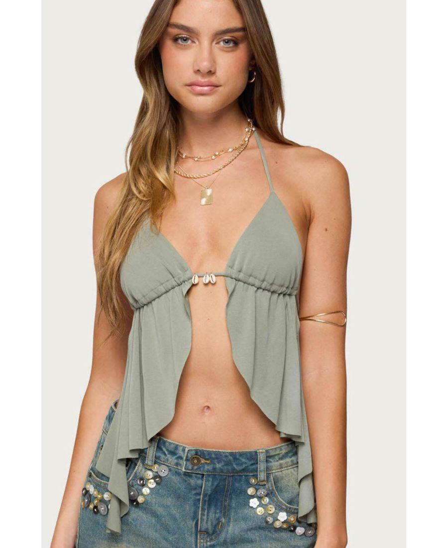 Женский топ Safi с открытой спиной и разрезом спереди, с завязками на шее Edikted, Olive
Женский топ Safi с открытой спиной и разрезом спереди, с завязками на шее Edikted, Olive