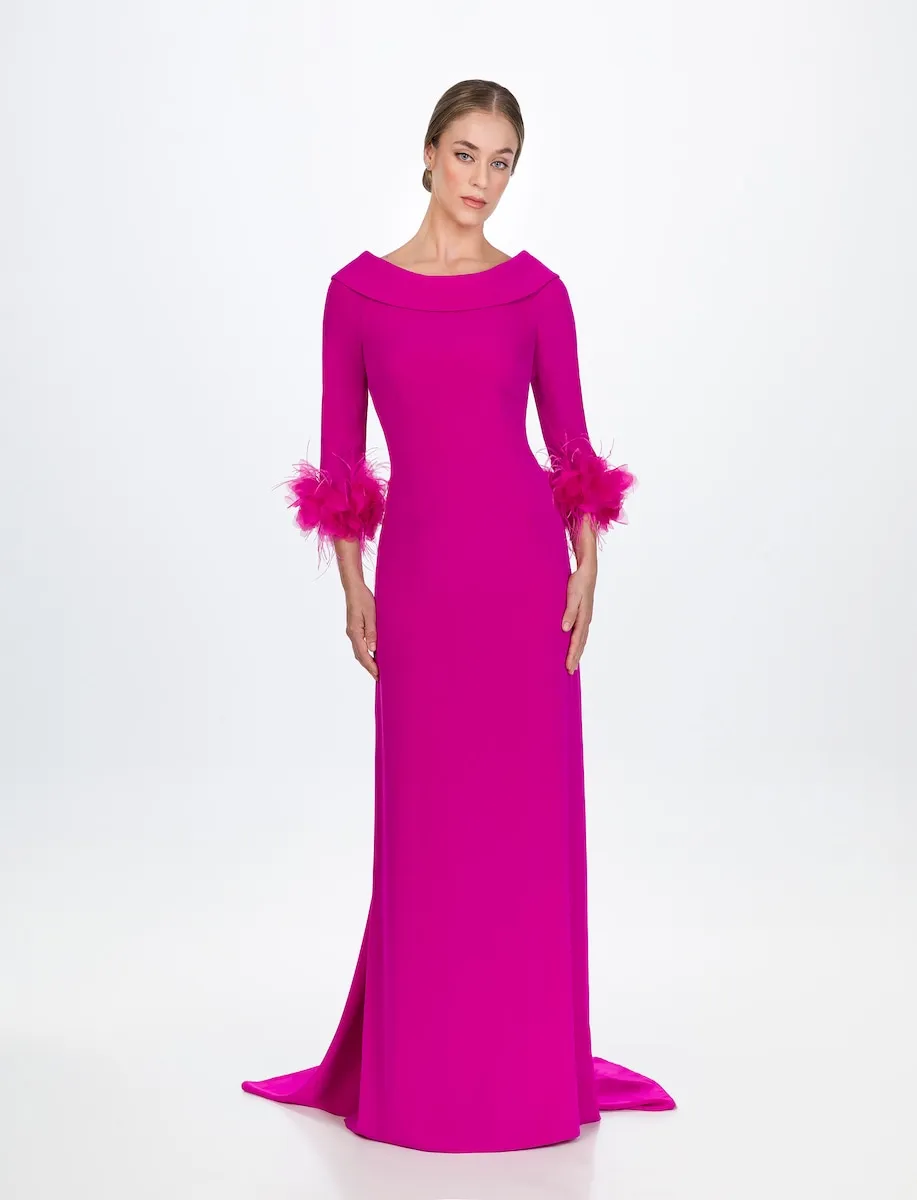 Длинное платье с вырезом Бардо, силуэт «русалка» Sonia Peña, пурпурный
Длинное платье с вырезом Бардо, силуэт «русалка» Sonia Peña, пурпурный