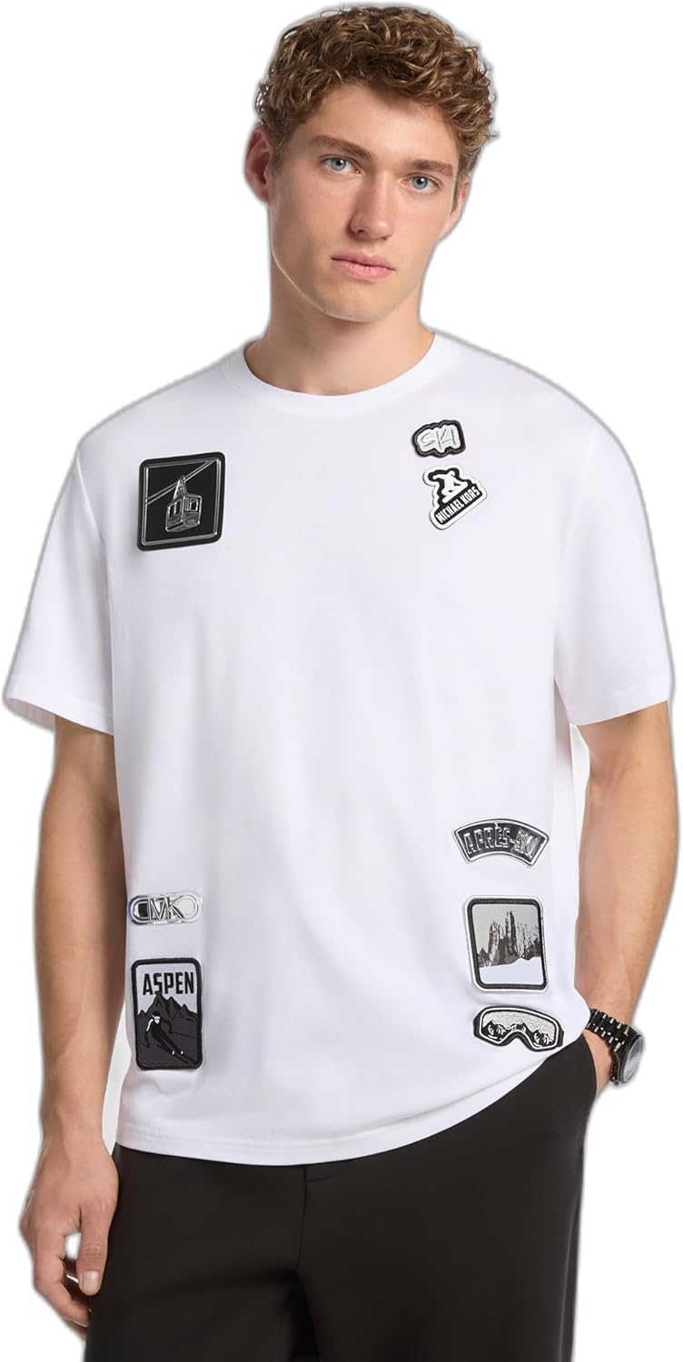 Мужская лыжная футболка с нашивкой-логотипом Michael Kors, White, Белый, Мужская лыжная футболка с нашивкой-логотипом Michael Kors, White
Мужская лыжная футболка с нашивкой-логотипом Michael Kors, White, Белый, Мужская лыжная футболка с нашивкой-логотипом Michael Kors, White