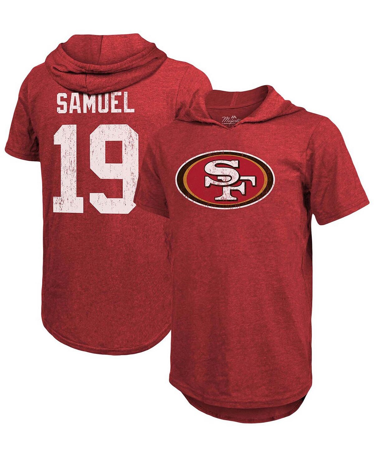 Мужская футболка с капюшоном deebo samuel scarlet san francisco 49ers с именем и номером tri-blend Fanatics
Мужская футболка с капюшоном deebo samuel scarlet san francisco 49ers с именем и номером tri-blend Fanatics