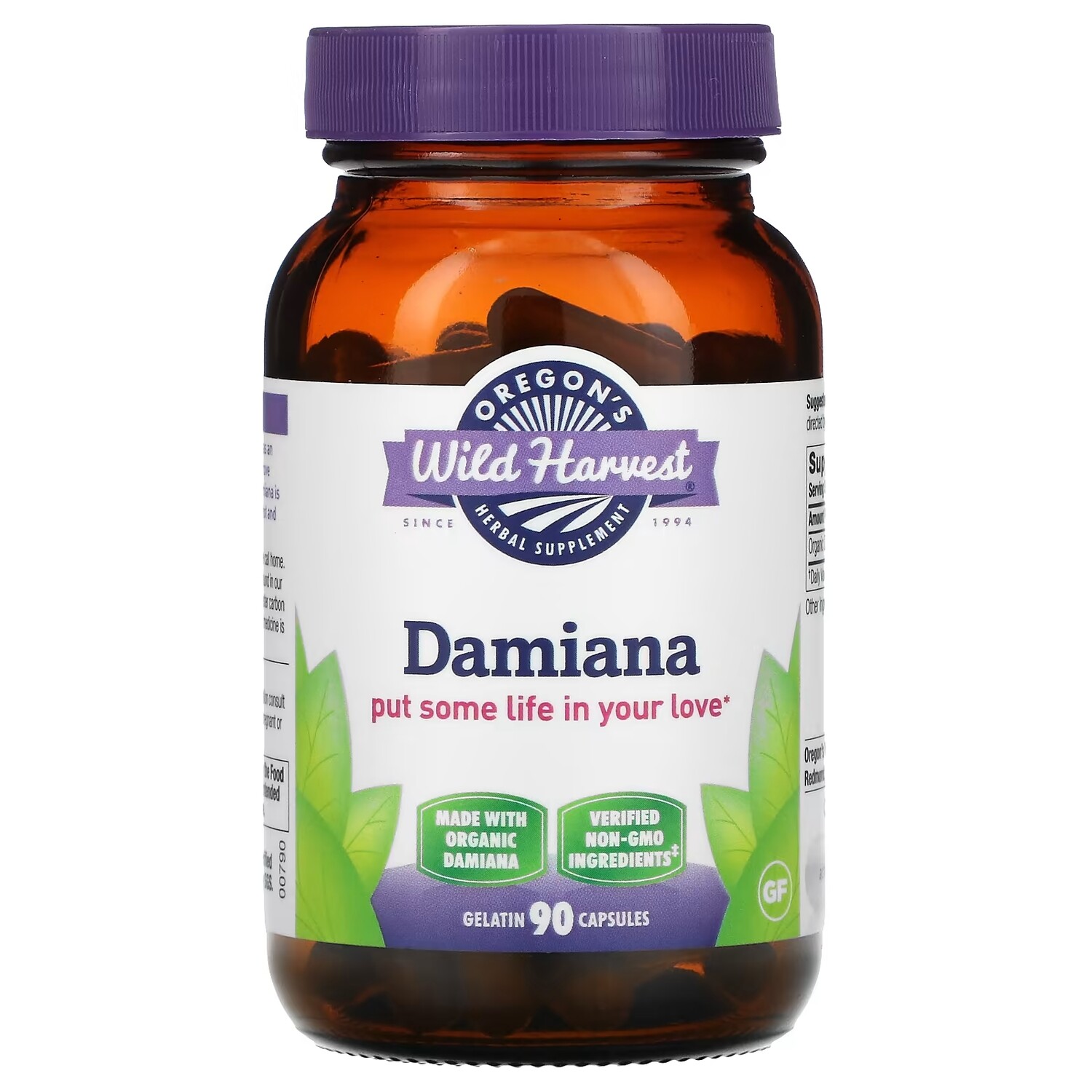Oregon's Wild Harvest Дамиана, 90 вегетарианских капсул
Oregon's Wild Harvest Дамиана, 90 вегетарианских капсул