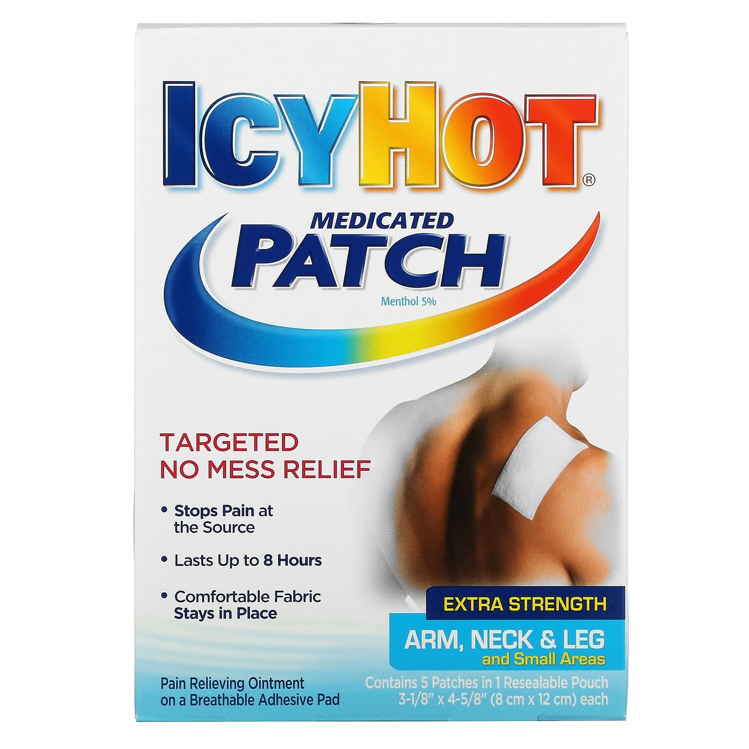 Лечебные Патчи Icy Hot повышенная сила, 5 патчей
Лечебные Патчи Icy Hot повышенная сила, 5 патчей