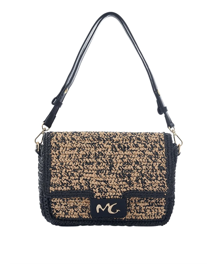 Черная сумочка с застежкой-клипсой Manila Grace, коричневый
Черная сумочка с застежкой-клипсой Manila Grace, коричневый